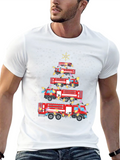 Firetruck Christmas Tree T-Shirt