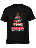 Firetruck Christmas Tree T-Shirt