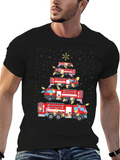 Firetruck Christmas Tree T-Shirt