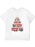 Firetruck Christmas Tree T-Shirt