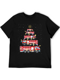 Firetruck Christmas Tree T-Shirt