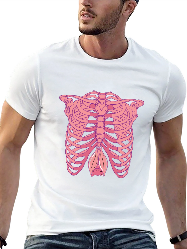 Rib Cage Bat Graphic T-Shirt
