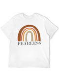 Fearless Rainbow Graphic Tee - Black