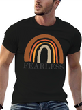 Fearless Rainbow Graphic Tee - Black