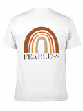 Fearless Rainbow Graphic Tee - Black