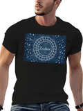 Zodiac T-Shirt - Astrology Design - Black Cotton Tee