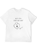 Key To My Heart Black Graphic Tee