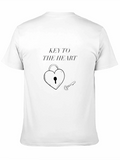 Key To My Heart Black Graphic Tee