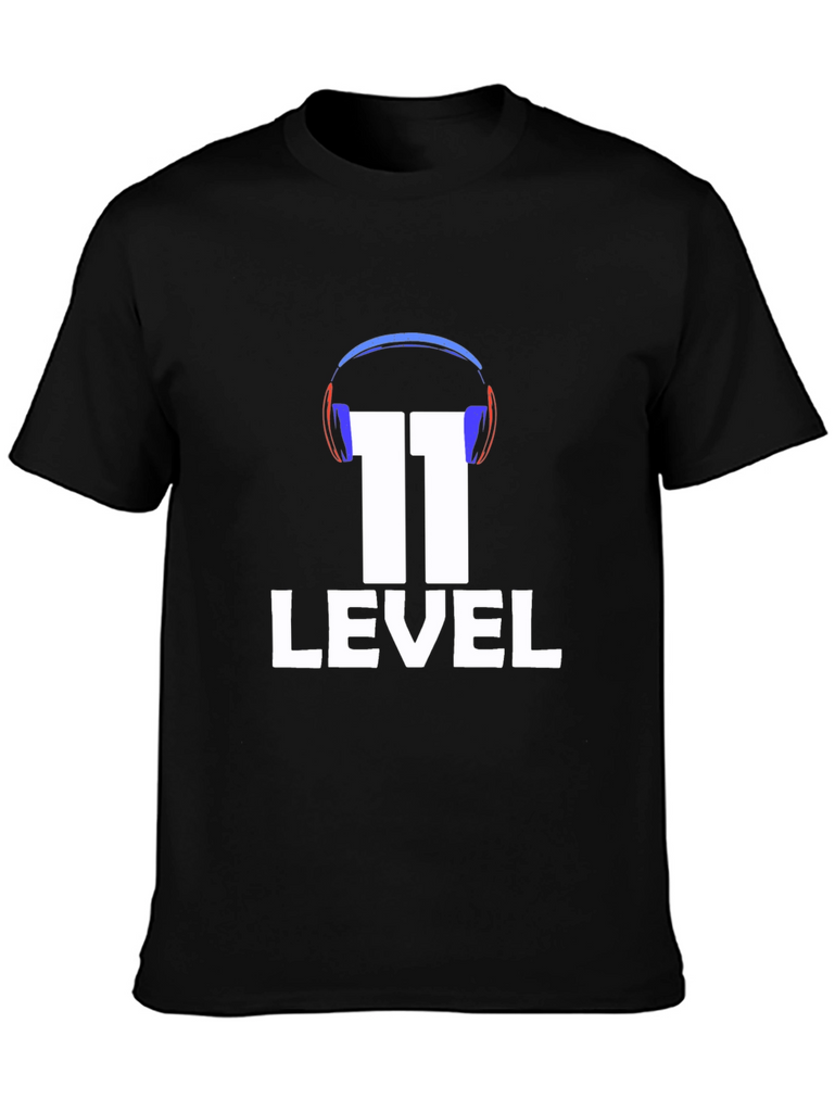 Level 11 Gaming T-Shirt - Gamer Headset Design