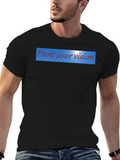 Print Your Vision Mens Black T-Shirt