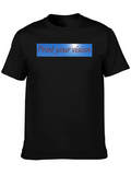 Print Your Vision Mens Black T-Shirt