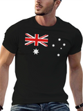 Australian Flag Graphic Black T-Shirt