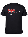 Australian Flag Graphic Black T-Shirt