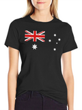 Australian Flag Graphic Black T-Shirt