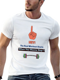Workout Motivation Black T-Shirt