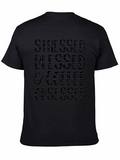 Stressed Blessed and Coffee Obsessed Black T-Shirt