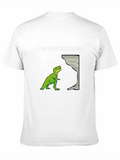 T-Rex Hates Rock Climbing Graphic Tee