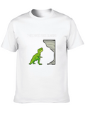 T-Rex Hates Rock Climbing Graphic Tee