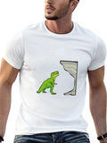 T-Rex Hates Rock Climbing Graphic Tee