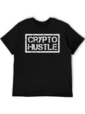 Crypto Hustle Black T-Shirt - Distressed Graphic Tee