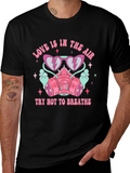Love in the Air Funny Graphic T-Shirt