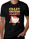 Crazy Chicken Lady T-Shirt - Chicken Lover Gift