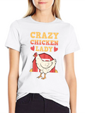 Crazy Chicken Lady T-Shirt - Chicken Lover Gift