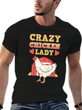 Crazy Chicken Lady T-Shirt - Chicken Lover Gift