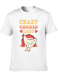 Crazy Chicken Lady T-Shirt - Chicken Lover Gift