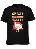 Crazy Chicken Lady T-Shirt - Chicken Lover Gift