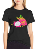 Dragon Fruit Graphic Tee - Black T-Shirt