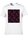 Floral Rose T-Shirt - Dark Romantic Design