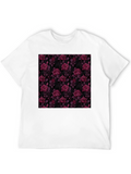 Floral Rose T-Shirt - Dark Romantic Design