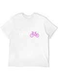 Cycling Mom Graphic Tee - Black