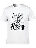 Hiking Skills Graphic T-Shirt - Mens Black Tee