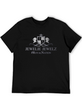 Jewelie Jewelz Royal Nation Black Graphic T-Shirt
