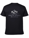 Jewelie Jewelz Royal Nation Black Graphic T-Shirt