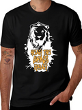 Lions Roar Graphic Tee - Black Cotton T-Shirt