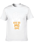 Lions Roar Graphic Tee - Black Cotton T-Shirt