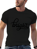 Bright Graphic Tee - Stylish Black T-Shirt