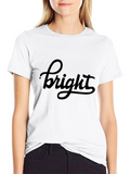 Bright Graphic Tee - Stylish Black T-Shirt