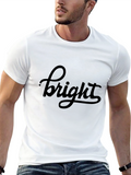 Bright Graphic Tee - Stylish Black T-Shirt