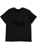 Bright Graphic Tee - Stylish Black T-Shirt