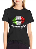 Mexican Girl Lips T-Shirt - Fun Trendy Tee