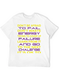 Inspirational Graphic Print Crew Neck T-Shirt