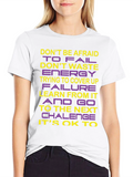 Inspirational Graphic Print Crew Neck T-Shirt