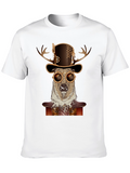 Steampunk Deer T-Shirt - Unique Animal Graphic Tee