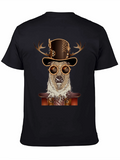 Steampunk Deer T-Shirt - Unique Animal Graphic Tee