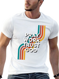 Pray Work Trust God T-Shirt