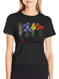 Wildflower Graphic Tee - Black
